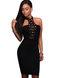 Bandage Halter Women's Party Dress